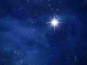 Ciel nocturne où l'on voit clairement l'étoile du berger